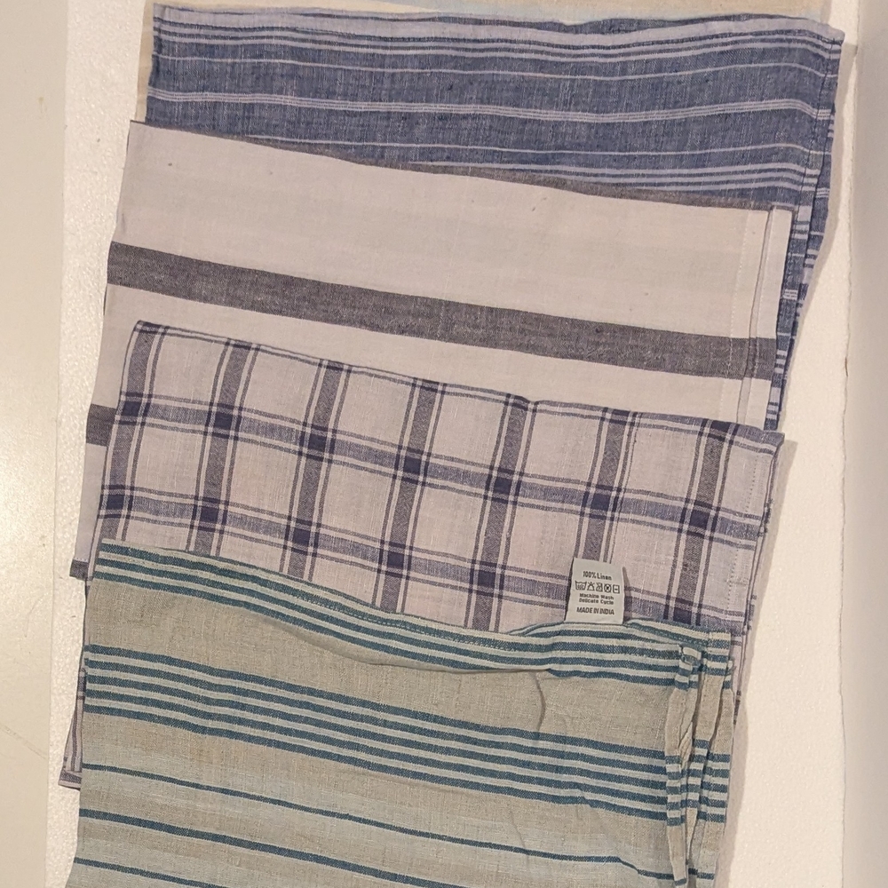 Wolven Beige and Orange Striped Fabric